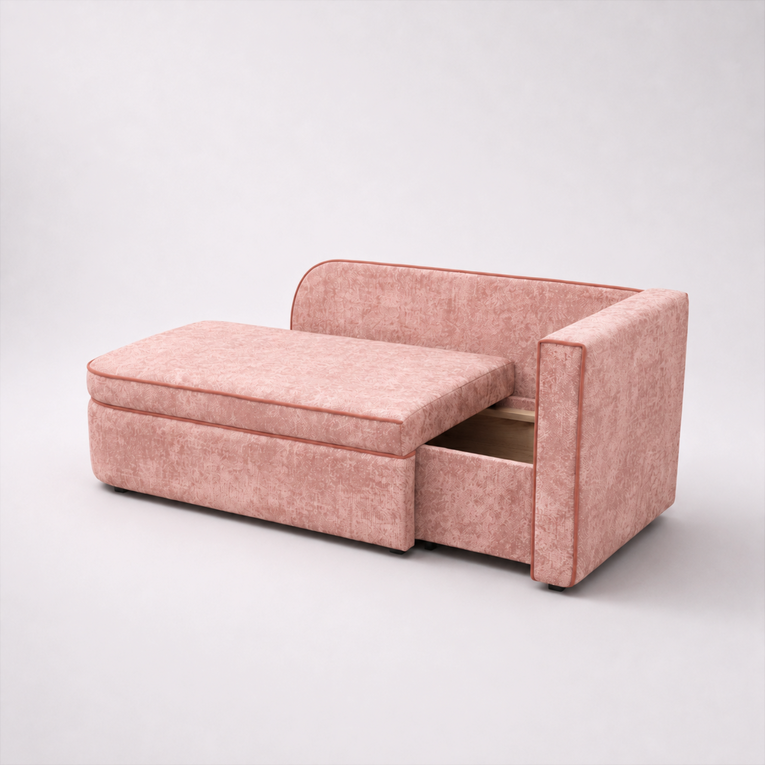 Диван прямой Аби Велюр Круз 61 (Cruz Blush)