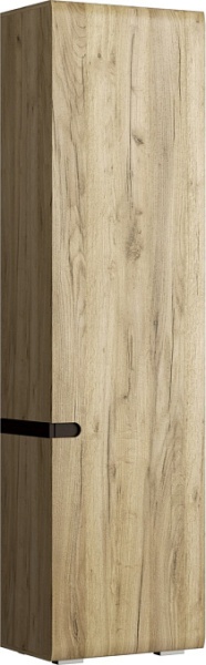 Шкаф-пенал однодверный Ультра Коллекция Шкаф Серый Крафт/Дуб Приморский